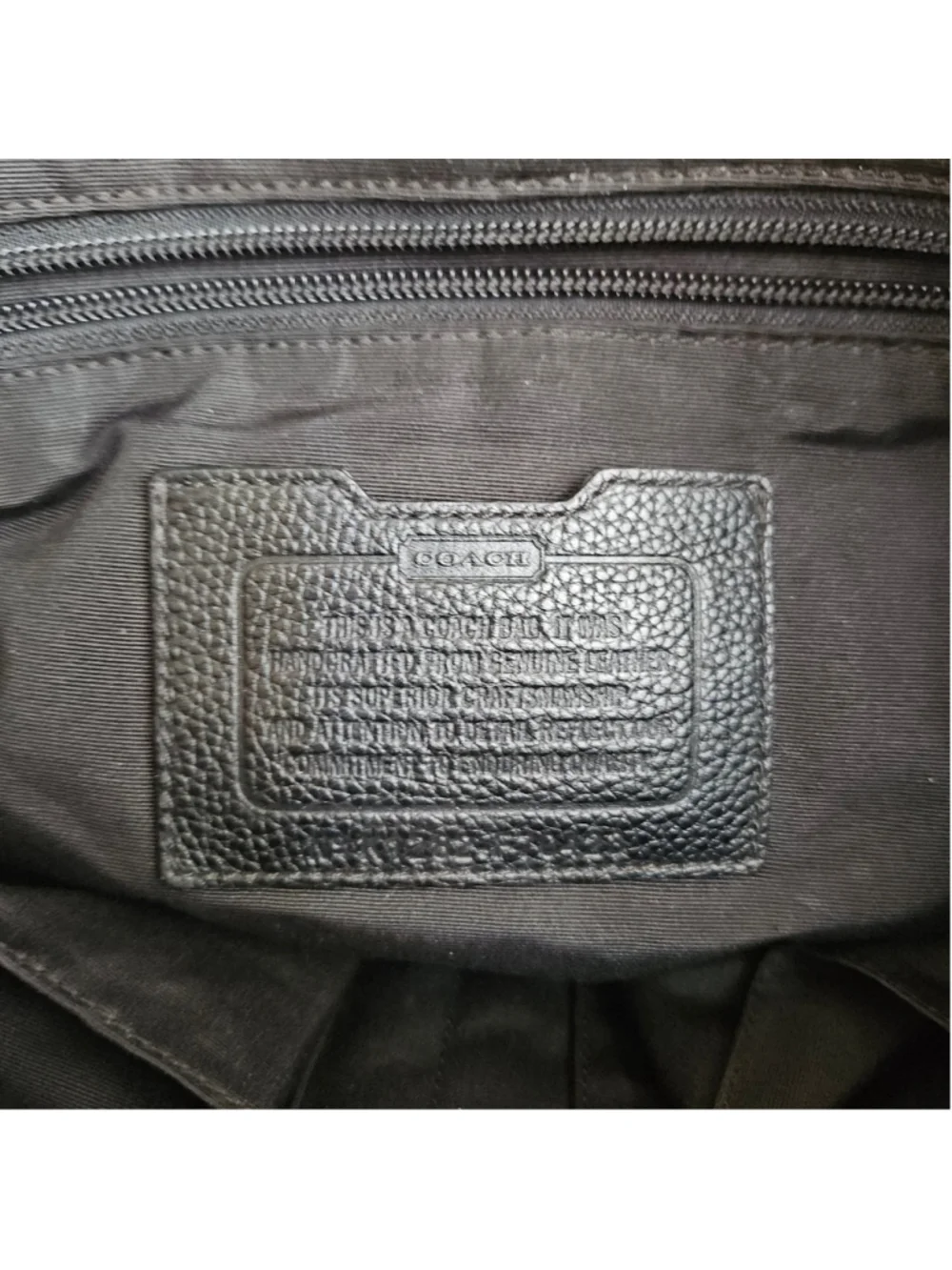 Vintage Coach Camden Messenger Bag Black Leather Laptop